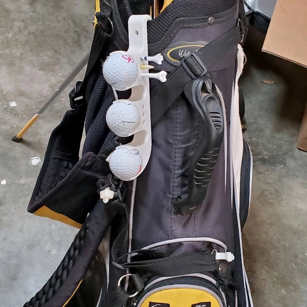 Black GOLF Ball /Tee Clip!